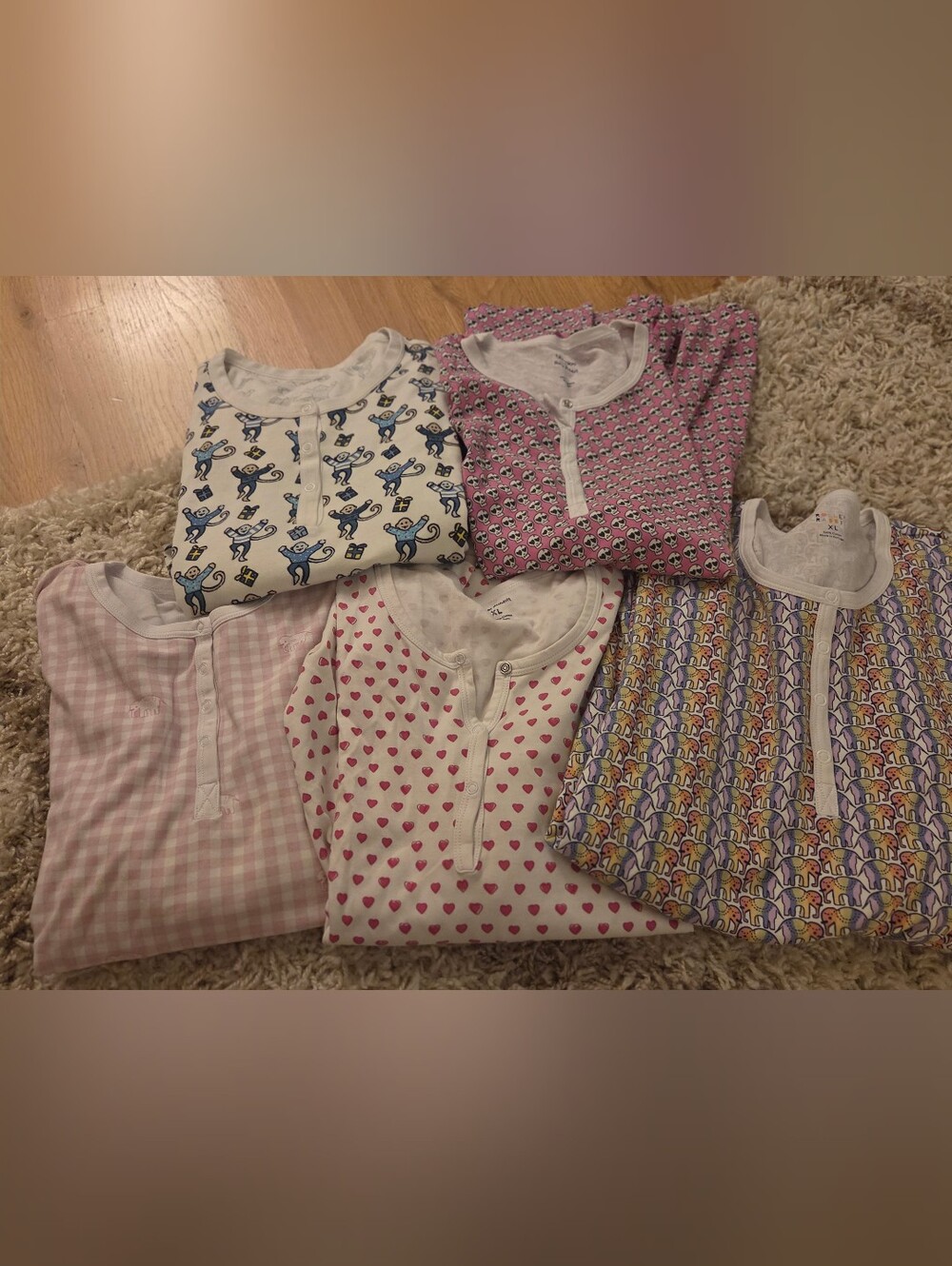Roller Rabbit womans PJ Tops. Price is for all 5.